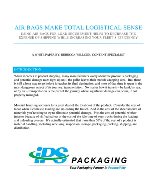 [Free White Paper] Dunnage Air Bags IPS Packaging