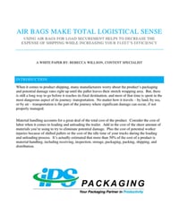 Dunnage Air Bags Whitepaper